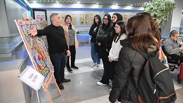 “Fırça İzleri” Karma Resim Sergisi Sanatseverlerle Buluştu