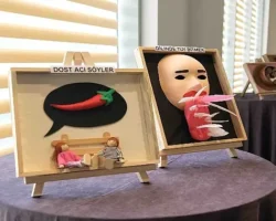 Bu sergide Türkçe’nin zenginlikleri anlatılıyor