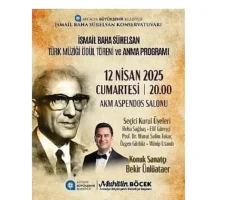 İsmail Baha Sürelsan ödül töreni ve konser ile anılacak
