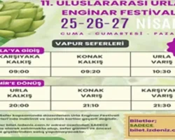 İZDENİZ’den Urla Enginar Festivali’ne özel sefer