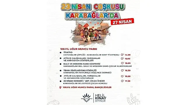 Karabağlar’da 23 Nisan Coşkusu başladı