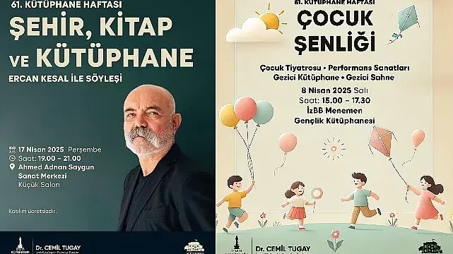 Kütüphaneler Haftası şenlik havasında geçecek