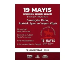 Bakırköy’de “19 Mayıs Gençlik Şenliği” Düzenleniyor