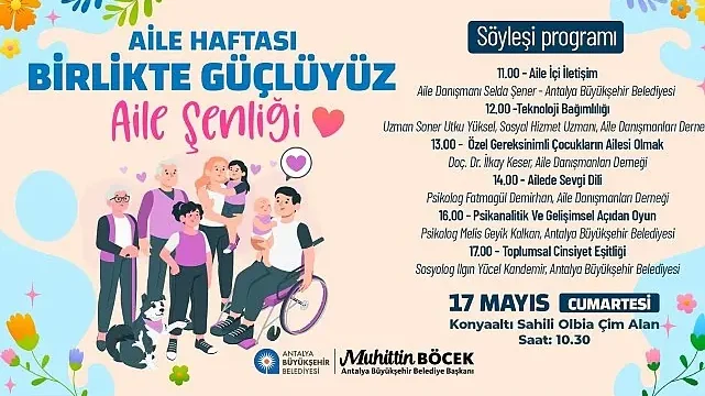 Büyükşehir Aile Haftası’nı dolu dolu etkinliklerle kutlayacak