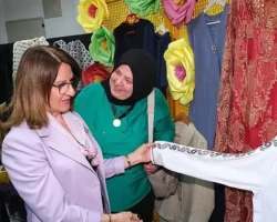 Çalılı kadınlar el emeklerini sergiledi
