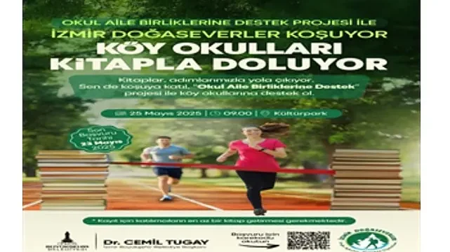 Doğaseverler koşacak, köy okulları kitapla dolacak