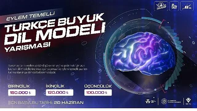 Eylem Temelli Türkçe Büyük Dil Modeli Yarışması ile   Türkiye Kendi Yapay Zekâ Uygulamalarını Geliştirecek