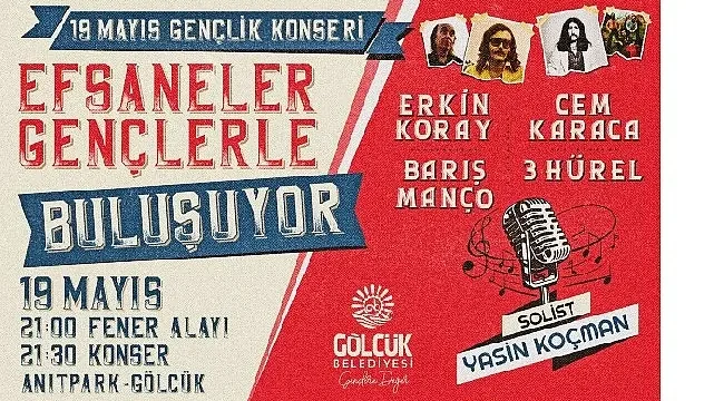 Gölcük’te 19 Mayıs Coşkusu Gençlik Konseri ile Katlanacak