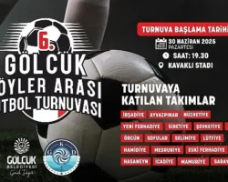 6. Gölcük Köyleri Arası Futbol Heyecanı Başlıyor