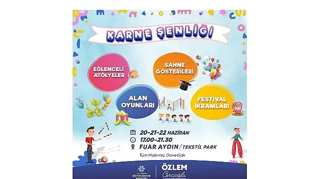 Başkan Çerçioğlu’ndan Öğrencilere Tatil Hediyesi: Karne Şenliği Başlıyor