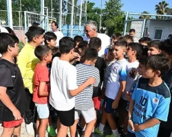 Başkan Topaloğlu’ndan futbolculara mangal