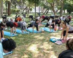 Buca’da yoga, pilates ve zumba dersleri açık havaya taşındı
