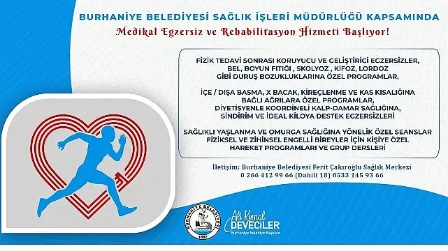 Burhaniye Belediyesi Sağlık İşleri Müdürlüğü’nden Medikal Egzersiz ve Rehabilitasyon Hizmeti
