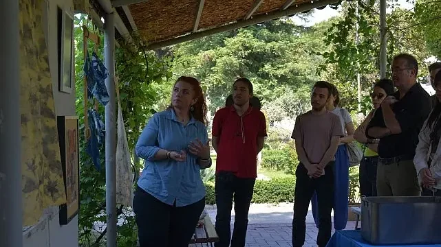 EÜ Botanik Bahçesi’nde tekstil sanatında biyo-tasarım uygulamalı olarak anlatıldı