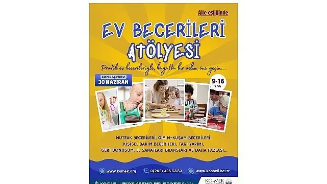 Gençler, bu atölye ile ev becerilerini geliştirecek