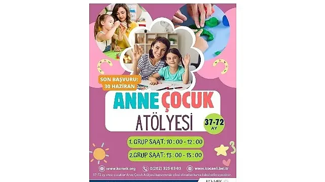KO-MEK’te “Anne-Çocuk Atölyesi” başlıyor
