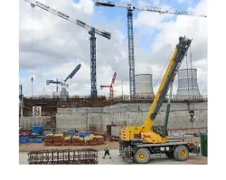 Leningrad NGS-2’nin 4’üncü Güç Ünitesinin Sahasında Güvenlik Binasının Temel Betonlama İşlemi Tamamlandı