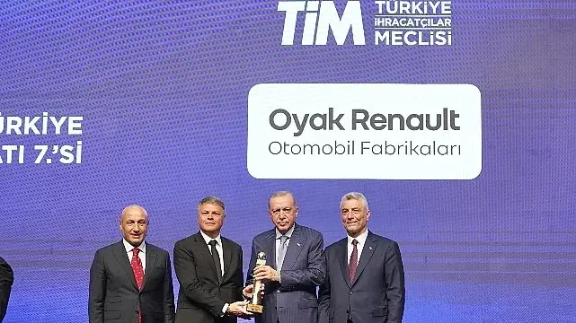 Oyak Renault, Türkiye’nin en büyük 7. ihracatçısı oldu