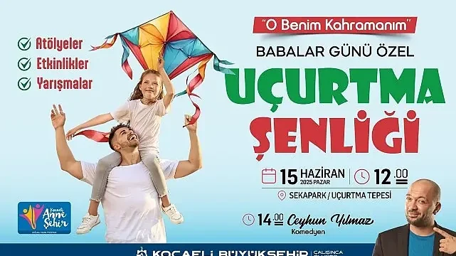 Sekapark’ta uçurtmalar babalar için uçacak