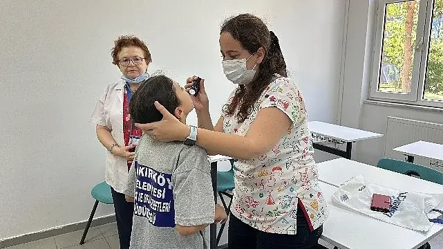 Bakırköy Belediyesinden sporcu miniklere sağlık taraması