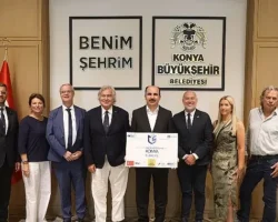 Başkan Altay ACES Heyetine Konya’nın Örnek Bisiklet Yatırımlarını Anlattı