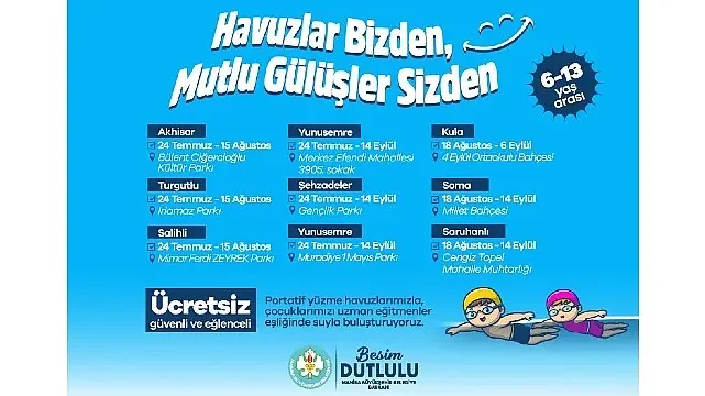 Büyükşehir’in Havuzları Çocuklarla Buluşuyor