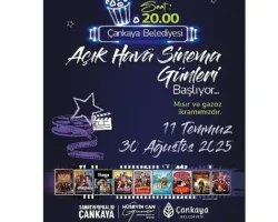 Çankaya’da “Açık Hava Sinema Günleri” başlıyor