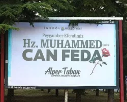 İnegöl Belediyesi’nden Duygulandıran Mesaj: “Hz. Muhammed (Sav)’e Can Feda”