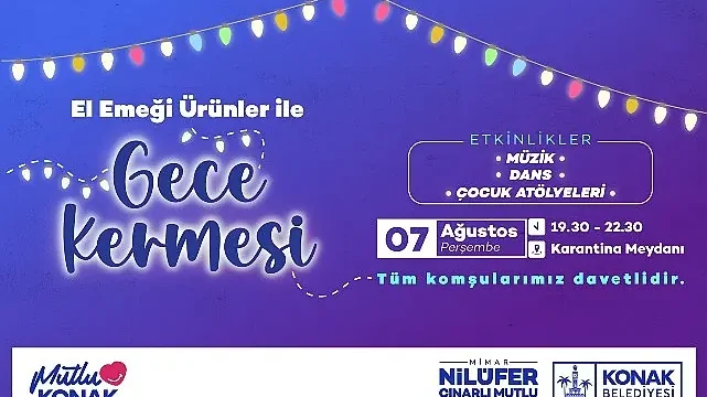 Konak’ta kadınların el emeği ‘Gece Kermesi’nde​ değerlenecek