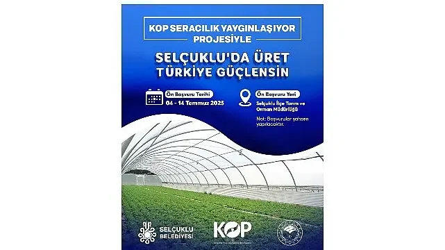 KOP Seracılık Yaygınlaşıyor Projesi’ne başvurular başladı.