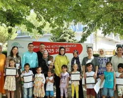 Nilüferli çocuklar, okula kütüphanede hazırlandı