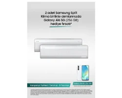 Samsung Split Klimalarda 2’li alımda Galaxy A16 5G telefon hediye fırsatı!