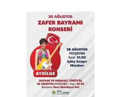 Buca Zafer Bayramı’nı Aydilge konseriyle kutlayacak