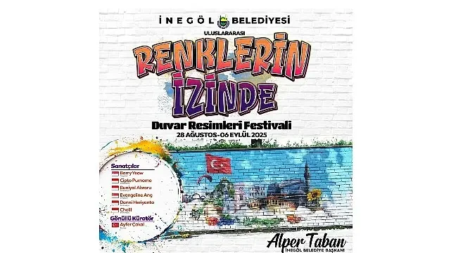 İnegöl’de Duvar Resimleri Festivali İçin Geri Sayım Başladı