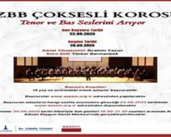 İzmir Büyükşehir Belediyesi’nden korist, tenor ve bas korist alımı