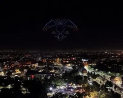 Konya Büyükşehir 30 Ağustos Zafer Bayramı’na Özel 250 Dron ile Işık Gösterisi Gerçekleştirdi