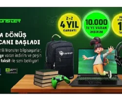 Monster’dan benzersiz okula dönüş kampanyası  Okula dönüş kampanyası başladı: 4 yıllık garanti ve 10 bin TL’ye varan indirim