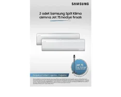 Samsung WindFree™ Split Klimalarda 2’li alımda JET 75 Dikey süpürge hediye!