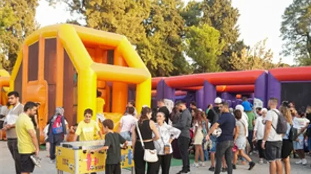 Çocuklar fuarda çok mutlu