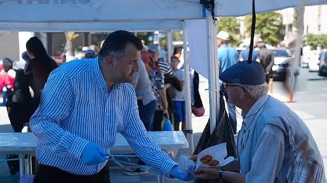 Saray Belediyesi’nden lokma ikramı