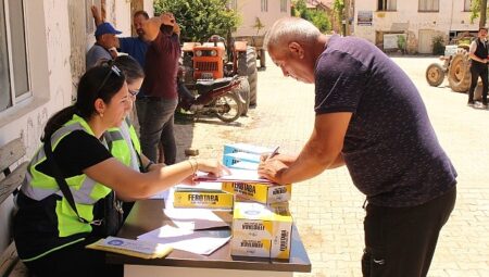 Büyükşehir’den selden etkilenen üreticilere destek