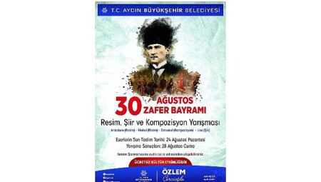 Başkan Çerçioğlu’ndan 30 Ağustos Temalı Ödüllü Resim, Şiir ve Kompozisyon Yarışması