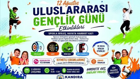 Kandıra’da 12 Ağustos Uluslararası Gençlik Günü Coşkusu Yaşanacak